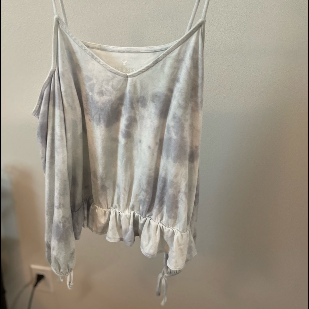 American Eagle off the shoulder long sleeve top